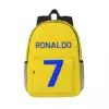 For Girls Boys Large Capacity Student Backpack CR7 C-Ronaldo Num 7 Lightweight waterproof Backpack 15inch 1