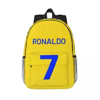 For Girls Boys Large Capacity Student Backpack CR7 C-Ronaldo Num 7 Lightweight waterproof Backpack 15inch 1
