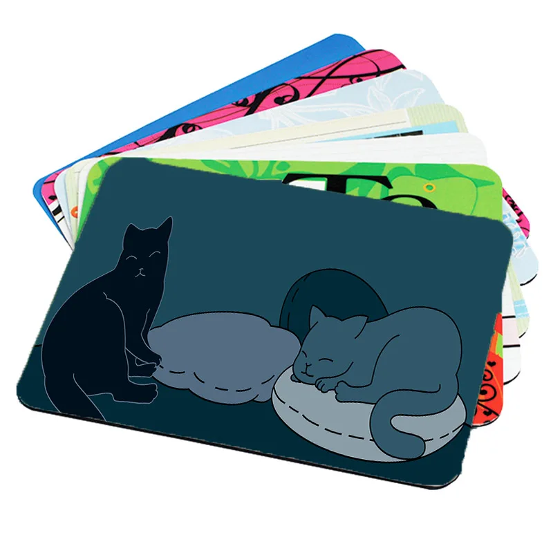 

Cute Cat Anime Animal Laptop Mouse Pad Desk Pad Mat Rubber Non-slip Bottom HD Printing Can Be Customized