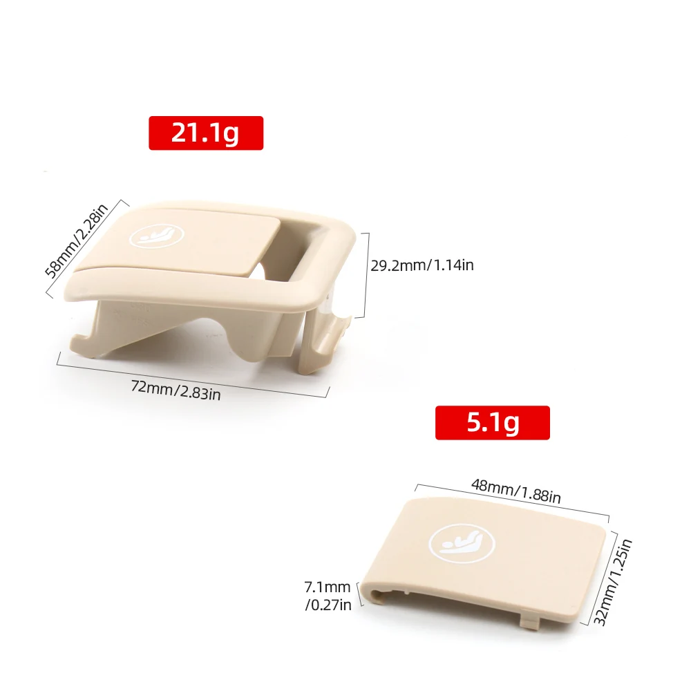 Rear Child Seat Safety ISOFIX Cover Restraint Car Hook Buckle Seat Cover Plate for BMW 5 Series G30-22 Replace 52207451008