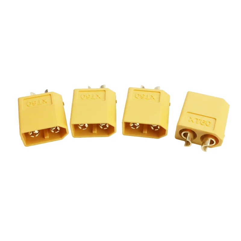 Quatre paires de câbles XT60 mâle/femelle 14AWG silicone disposées en éventail, pour drone FPV, fils de 10 cm.