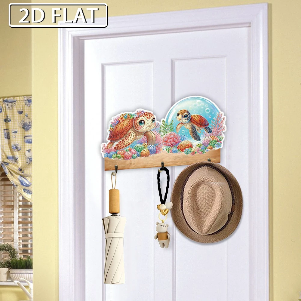 Animal Patterns Wood DIY Diamond Painting Hooks Diamond Painting Art Hooks for Wall Decoration and Space-Saving Storage