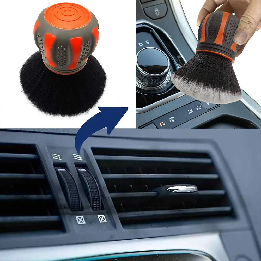 1/2PC Premium-Auto-Detaillierungsbürste mit weichen Borsten und Kugelgriff zum Stauben großer Bereiche – Detail 13