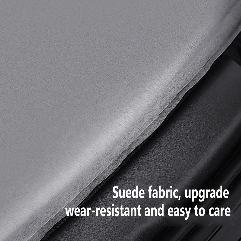 Car Self-inflating Mattress Tesla Model Y /3 Special Car Mattress Suede Fabric Trunk Travel Bed Camping Portable Folding Bed