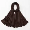 Nouveau Hijab en Jersey Liquide pour Femmes Musulmanes, Foulards et Châles de Ramadan, Voiles Islamiques, Mode Musulmane, Châle Islamique ﻿ 180*60cm