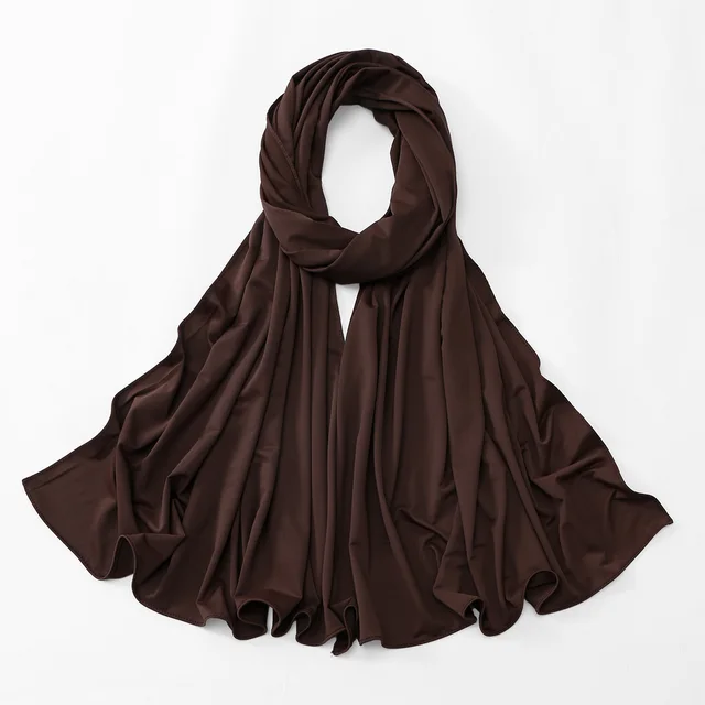 Nouveau Hijab en Jersey Liquide pour Femmes Musulmanes, Foulards et Châles de Ramadan, Voiles Islamiques, Mode Musulmane, Châle Islamique ﻿ 180*60cm