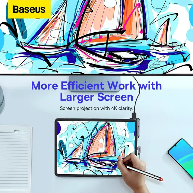 Baseus Padsafe USB C 허브: 아이패드 및 프로 전용 다기능 솔루션
