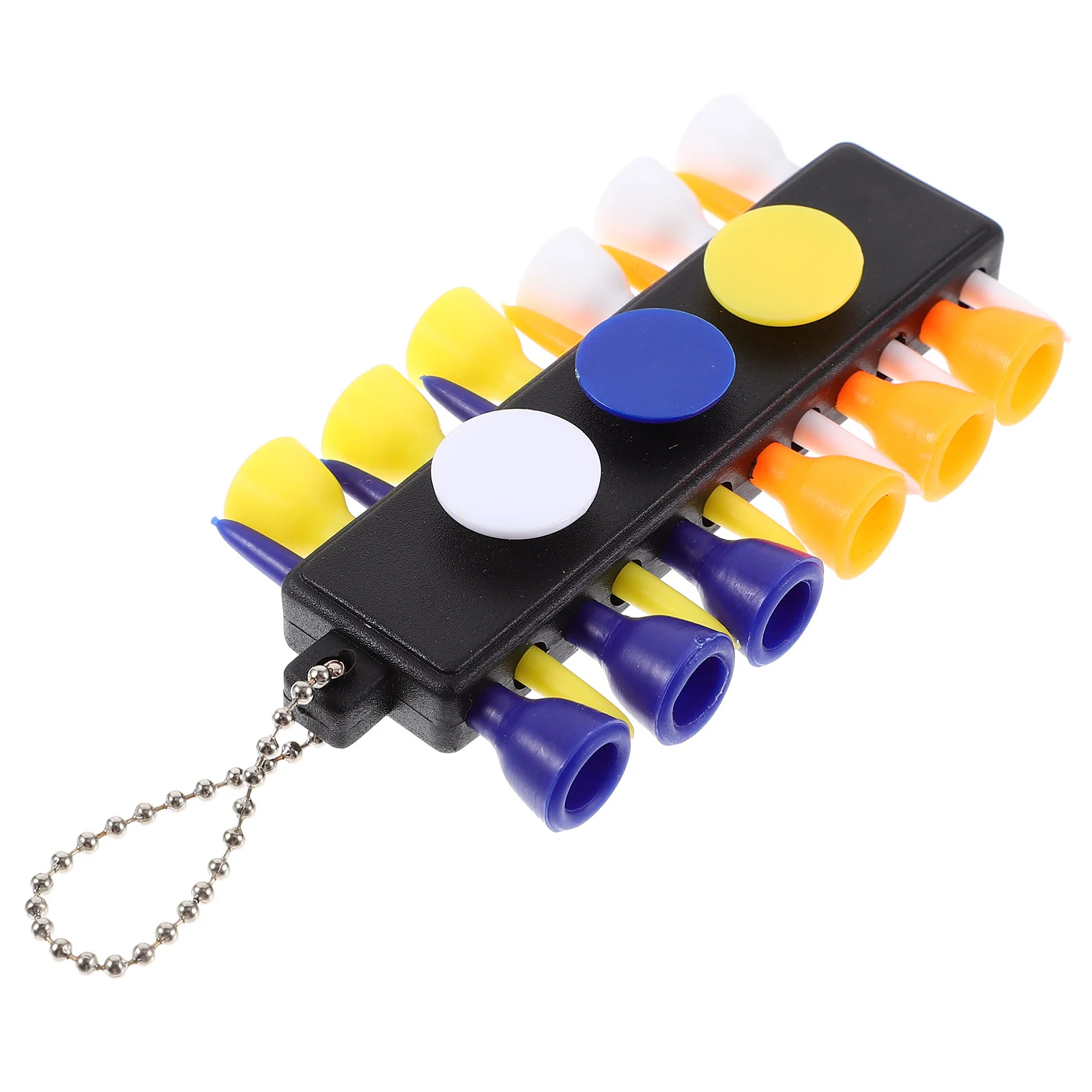 

12 Tees Markers Divot Tool Pencil Set With Keychain