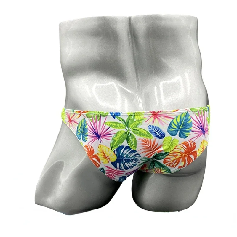 Ultra Low Waist Swimwear Men Swim Briefs Sexy Half Hips Mini Bikini Panties Slip Man Swimsuit Swimming Trunk Men's Bathing Suit