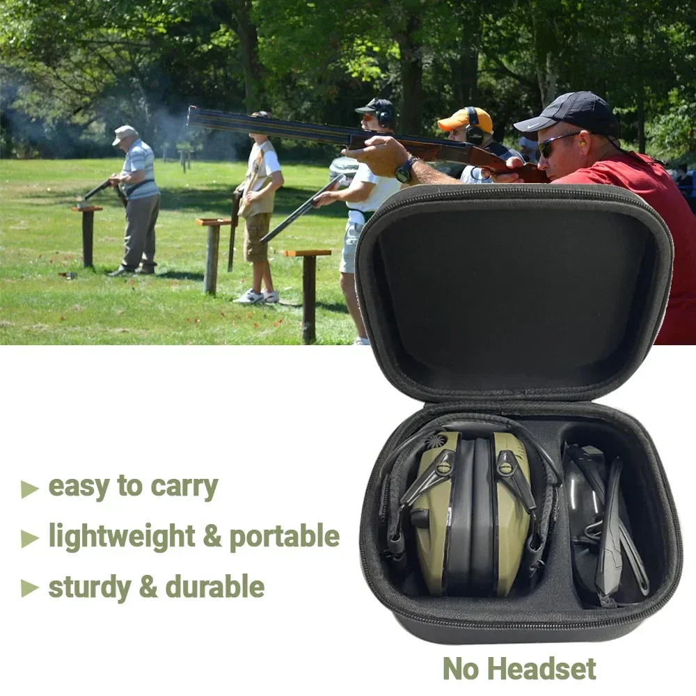 ARM NEXT Hard Storage Travel Case for Electronic Shooting Earmuffs Impact Hearing Protection Shooter Safety Eyewear Glasses
