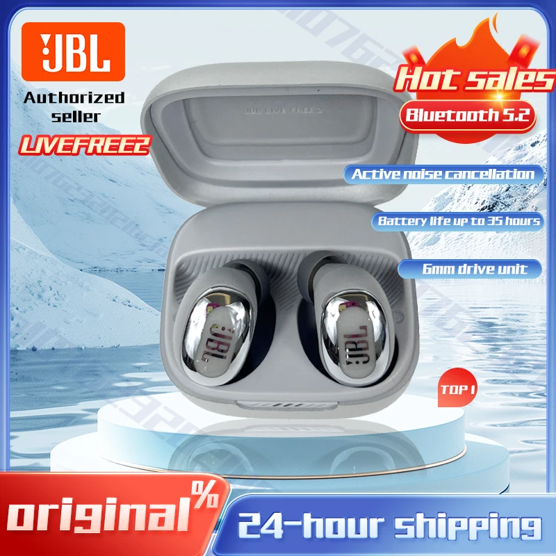 Tws-наушники JBL Live Free 2 с активным шумоподавлением и микрофоном