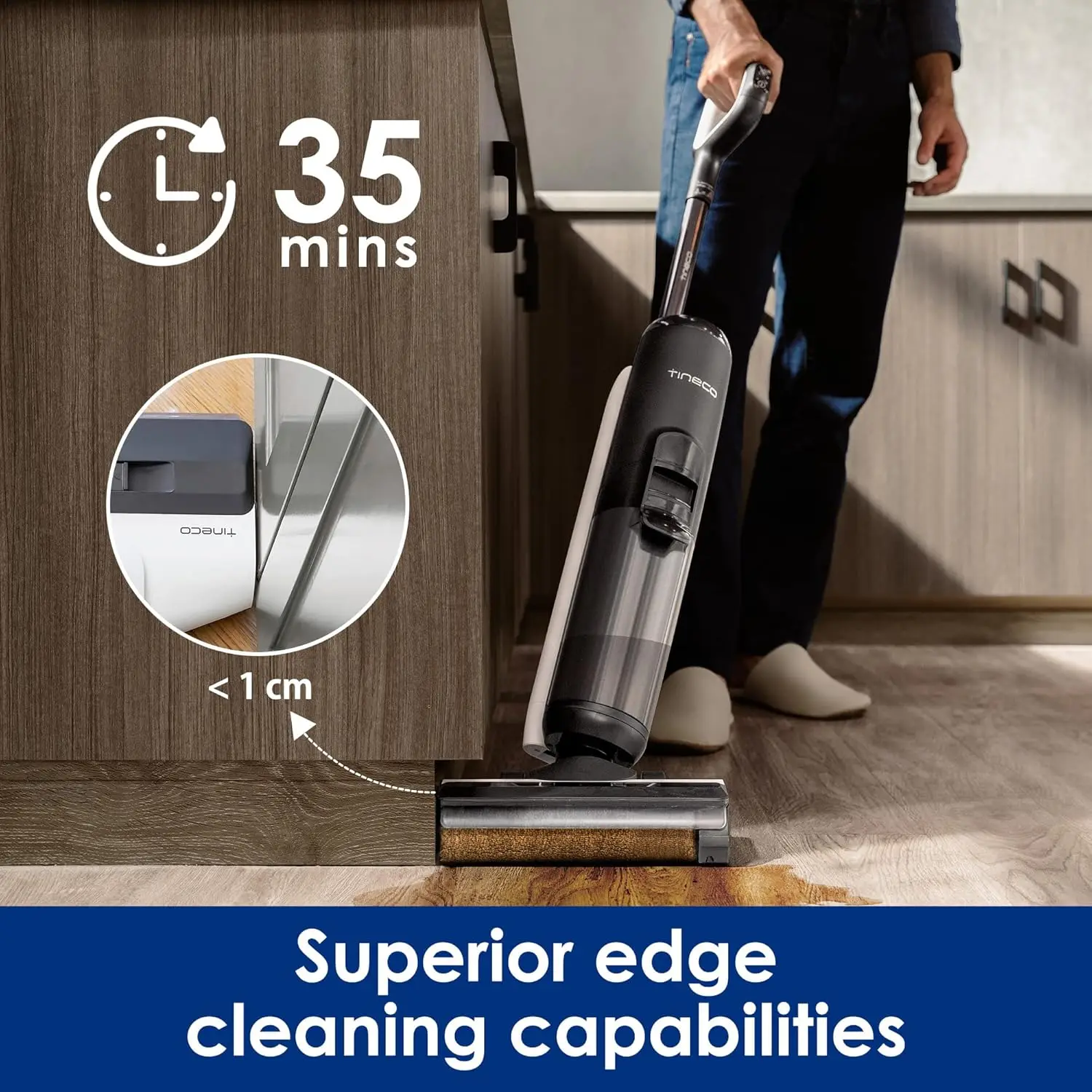 Floor ONE S5 PRO 2 Cordless Wet Dry Vacuum Smart Hardwood Floor Cleaner Machine, One-Step Cleaning Mop for Sticky Messes