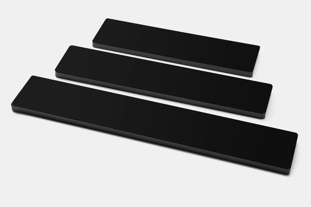 Mstone-descanso de Pulso Cristal Preto Feito de Pés de Borracha de Vidro k5 para Teclado Mecânico Gh60 Xd60 Xd64 80 87 100 104 Xd84 - Imagem 3