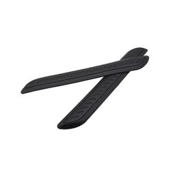 Set of 2 Universal Black Bumper Protection Strips - Scratch - Resistant Decorative Guards (Black)
