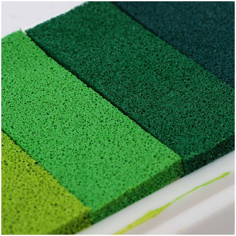 

2X Inkpad Craft Multi Gradient Green 4 Colors Ink Stamp Pad Oil Based