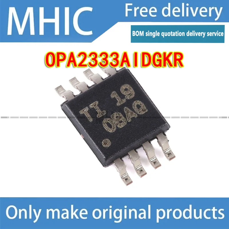

50PCS~ LOT Free Shipping OPA2333AIDGKR VSSOP-8 Dual Precision Operational Amplifier Chip