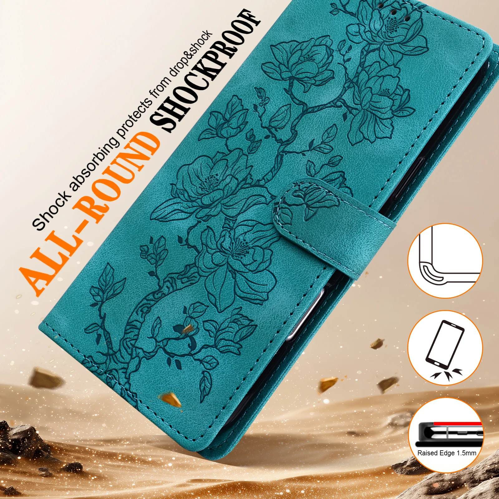 Magnetic Flip Leather Wallet Phone Case