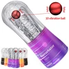 Realistic Vagina Male Masturbators For men Vibrator Soft Pussy Sex Toys Transparent Vaginator Sex Products Vacuum Pocket Cup 1