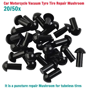 20/50pcs voiture moto vide pneu outils de réparation de pneus crevaison champignon bouchon sonde buse outil de réparation de pneus accessoires de voiture