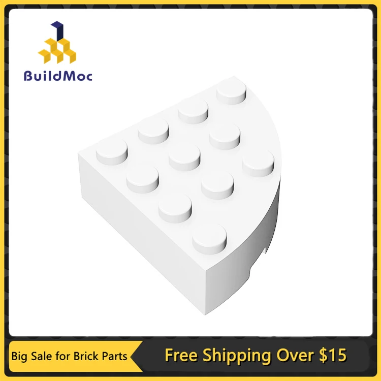 

10Pcs MOC Parts 2577 Brick Round Corner 4 x 4 Full Brick Compatible Bricks DIY Assmble Building Blocks Particle Kid Toy Gift