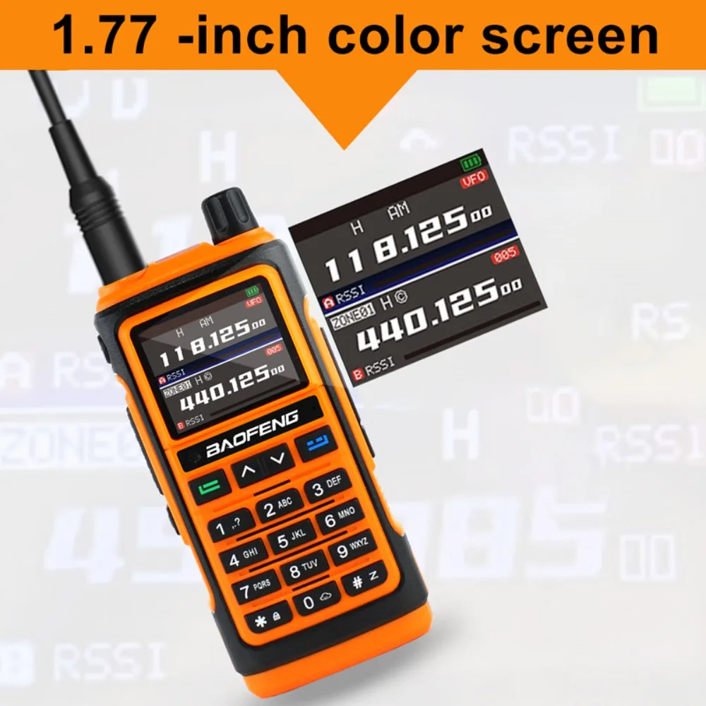 Baofeng UV-82 Wハイパワー2ウェイ無線デュアルバンドUHF VHFトリプルパワー8 w w w Walkie Talkie - 1