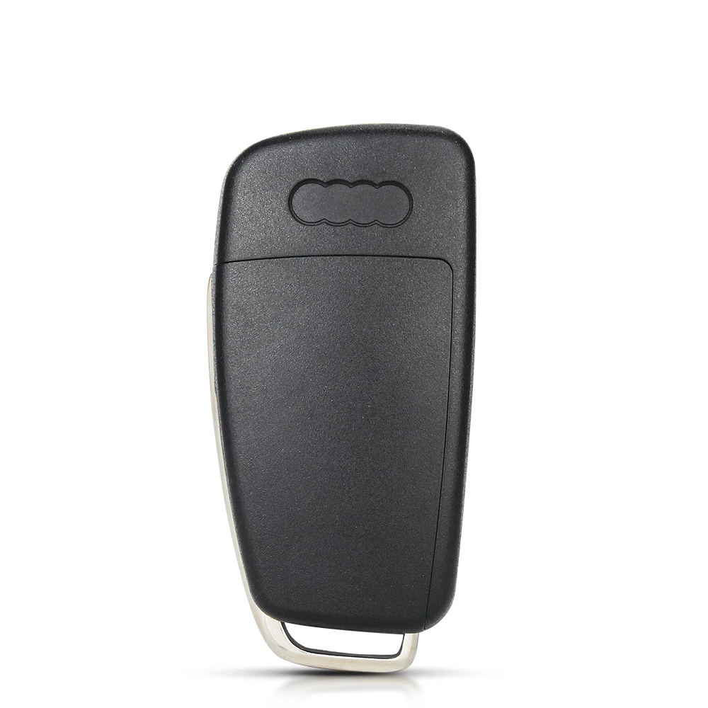 KEYYOU Folding Car Key Shell For Audi TT Q3 A8 A6 c5 c6 A4 b6 b7 A3 3 Buttons HU66 Uncut Blank Auto Case