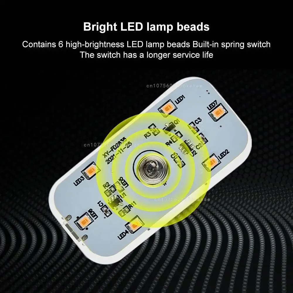 Portable LED Car Touch Light with USB Charging for Interior Roof Reading