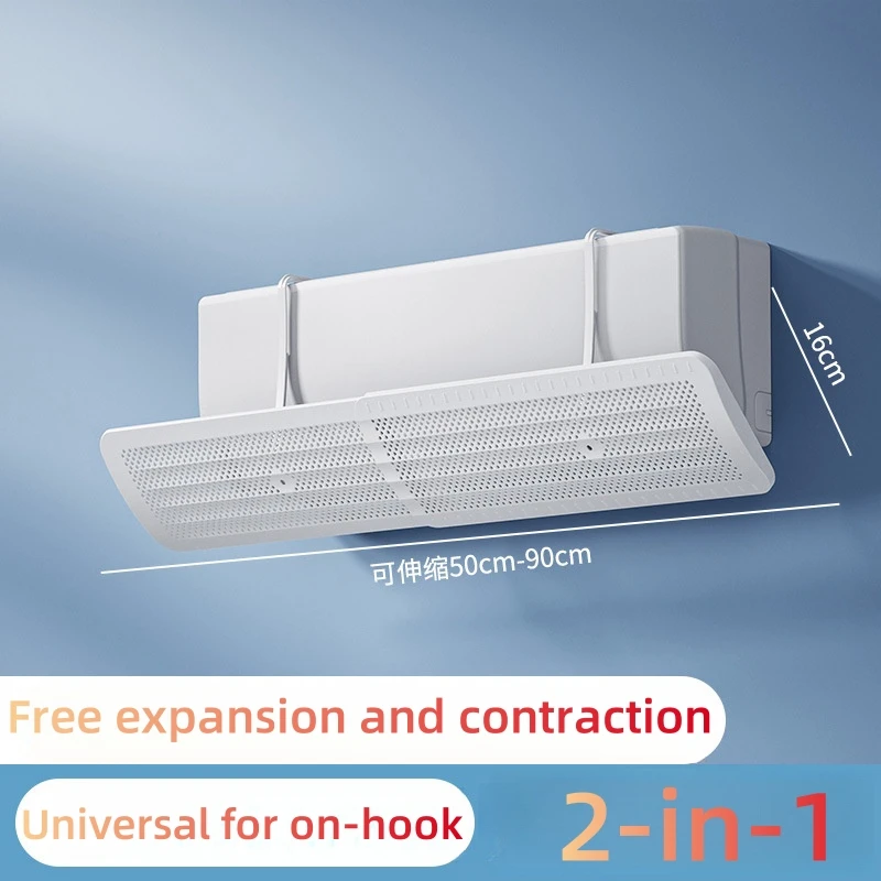 CLIMIK Cristal Déflecteur d'air pour climatiseur Split & air conditionné 69 x 24 cm Transparent en polycarbonate Fabriqué en Italie