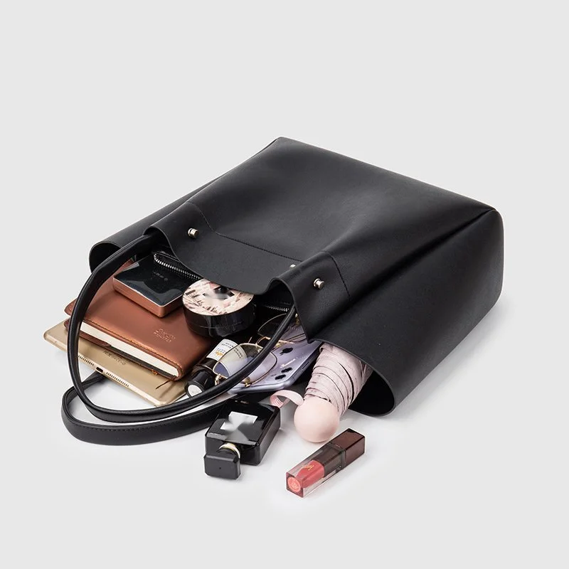 Borsa tote donna in pelle morbida, borsa a tracolla versatile_voghion.com