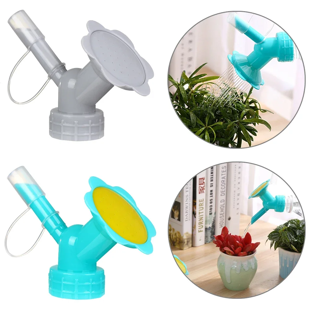 Dual Head Mini Watering Can Plastic Plant Bottle Watering Spout Small Can for Indoor Plants Garden Accessories Sprinkle watering can