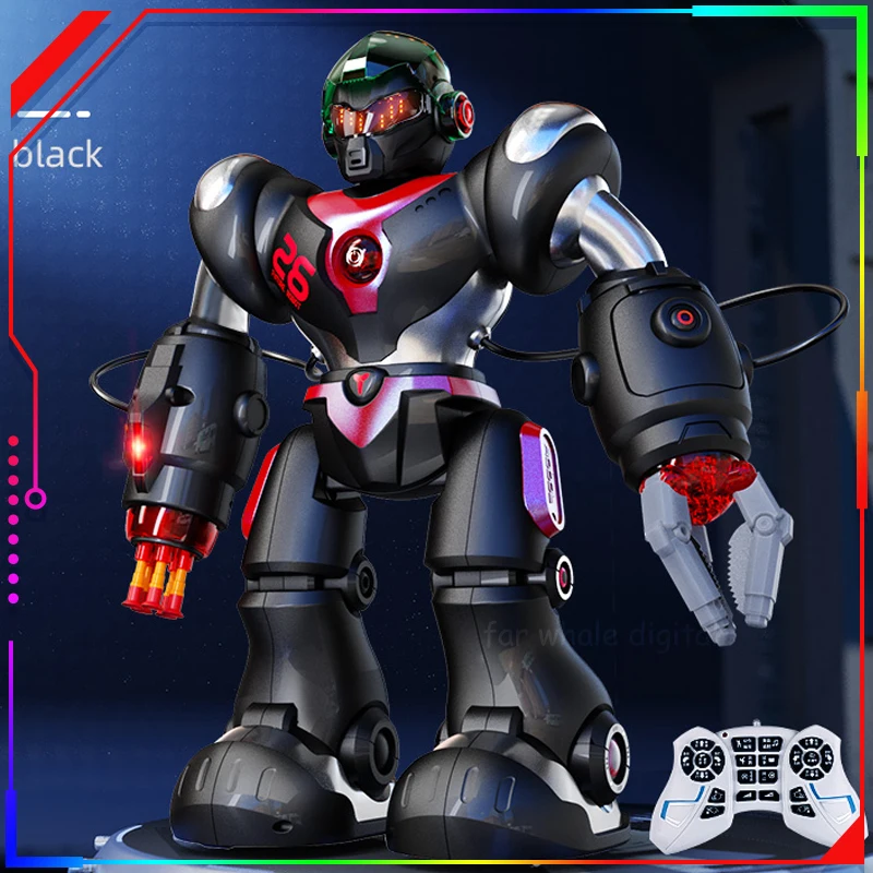 

Kid Robot Toy Intelligent Programming Remote Control Robotica Toy Biped Humanoid Robot For Children Kids Birthday Gift Present