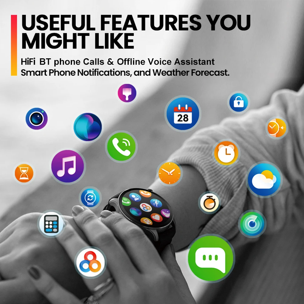 Ʈ ġ AMOLED ÷ ǰ , Hi-Fi BT ȭ ȭ, ǰ  ƮϽ ƮĿ, ȵ̵ IOS 1.43 ġ ȭ