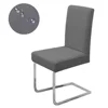 Elastic Waterproof Chair Cover Plain Spandex Dining Room Seat Covers Chair Protector for Restaurant Kitchen Banquet Seat Case 5
