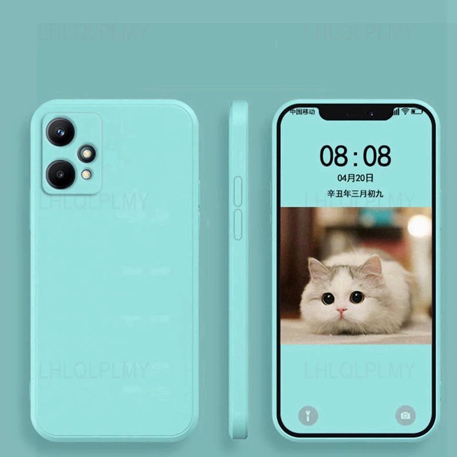 Square Liquid Silicone Soft Phone Case - Enhanced Protective Cover