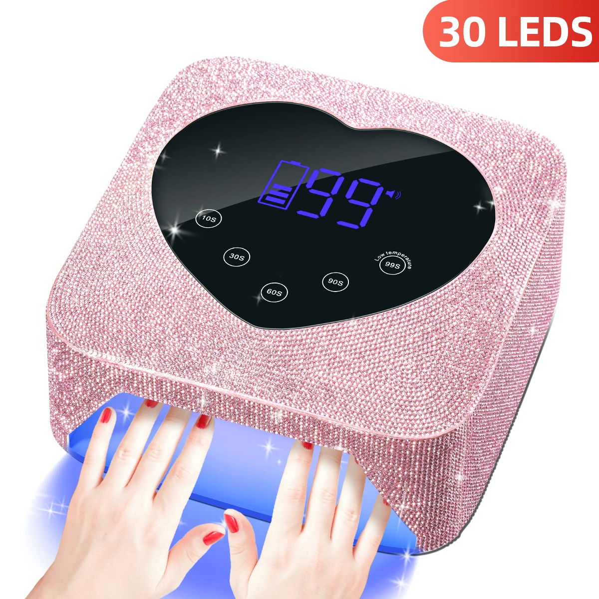 

UV LED Nail Lamp Rechargeable Gel Polish Drying Lamp For Manicure With Automatic Sensor Cordless Nail Dryer Salon Equipment Tool