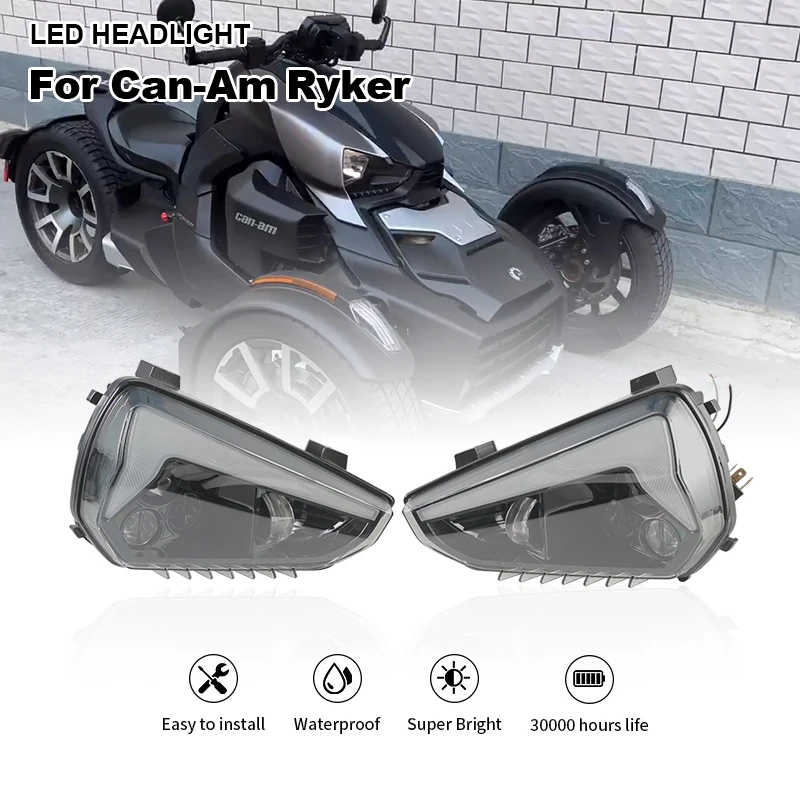 

For Can-Am Ryker LED DRL Headlight Daytime Running Lamps Kit