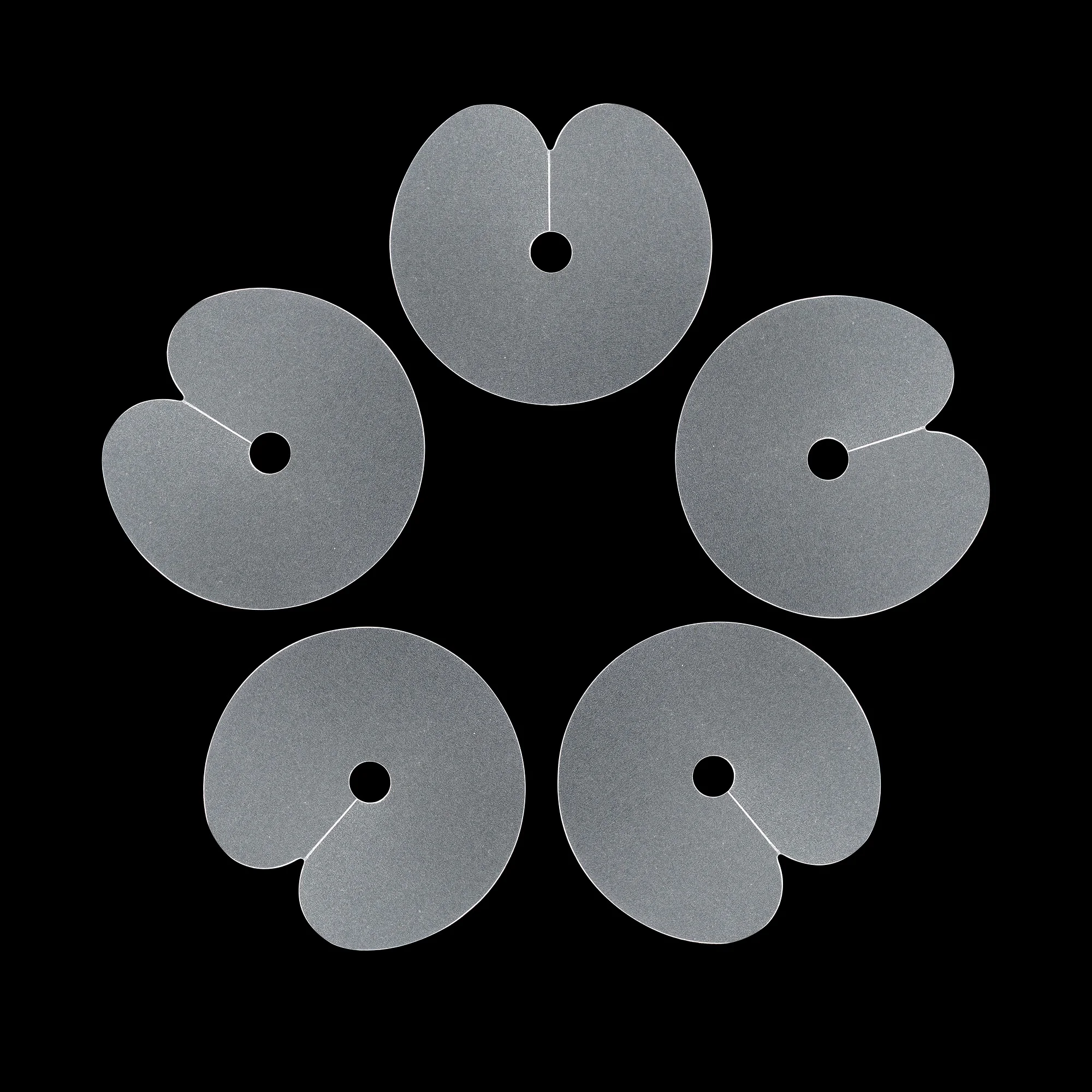 25pcs/50 Pcs PVC Round Hair Heat Protector Shields for Hair Extensions Styling Tools Hair Heat Guard Fusion Template