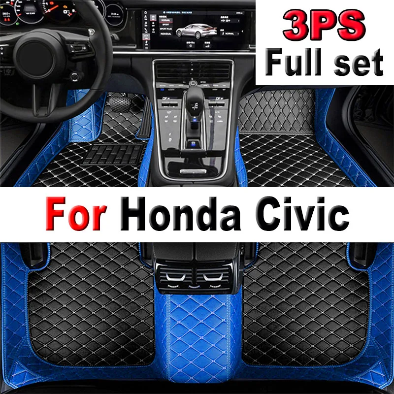 

Автомобильные коврики для Honda Civic 2015, 2014, 2013, 2012, кожаные коврики для украшения автомобиля, аксессуары, детали для стайлинга, защита, водонепроницаемый