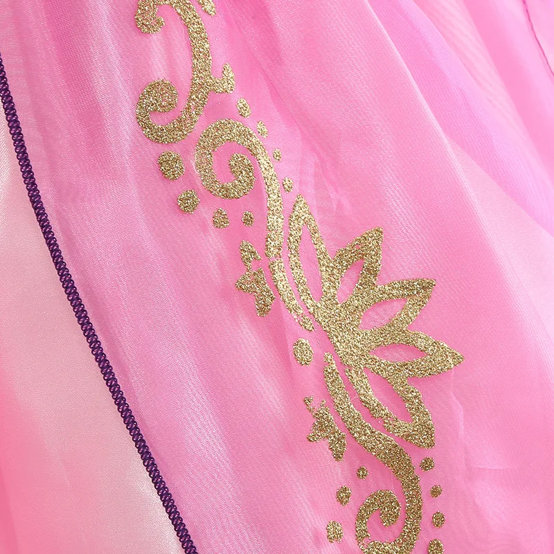Costume da Rapunzel per ragazze, bambini, principessa, cosplay, abito estivo, abiti da festa a fiori - immagine 6
