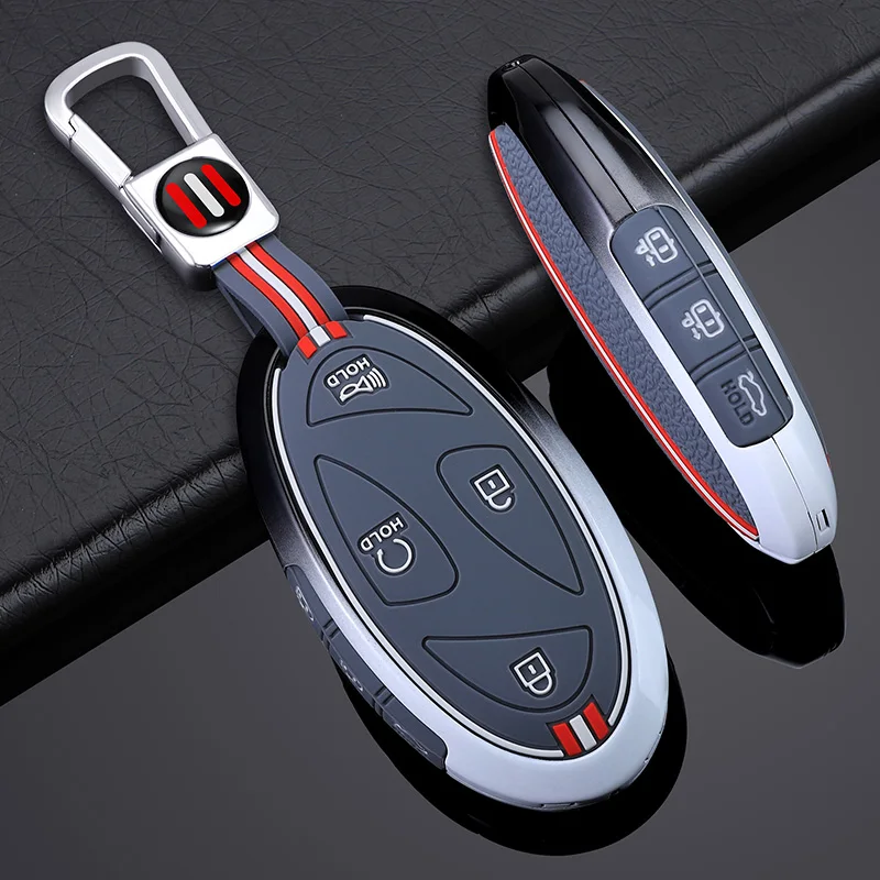 5-7-Buttons-Zinc-Alloy-Silicone-Car-Key-Case-Cover-For-Hyundai-Kona-Ev ...