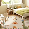 Cartoon Style Living Room Decoration Carpet Fluffy Soft Lounge Rug Thick Anti-slip Bedside Floor Mat Cute Round Rugs for Bedroom 4
