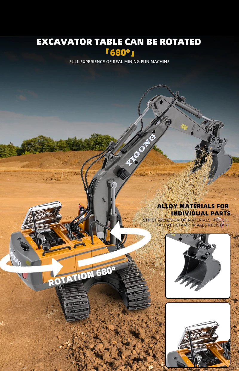 S31aa262c452a4516aae61e32dfd85b0dt Kontrola pilot samochodowy Rc koparka ciągnik gąsienicowy wywrotka spychacz urządzenie inżynieryjne elektryczna zabawka dla dzieci prezent dla dzieci