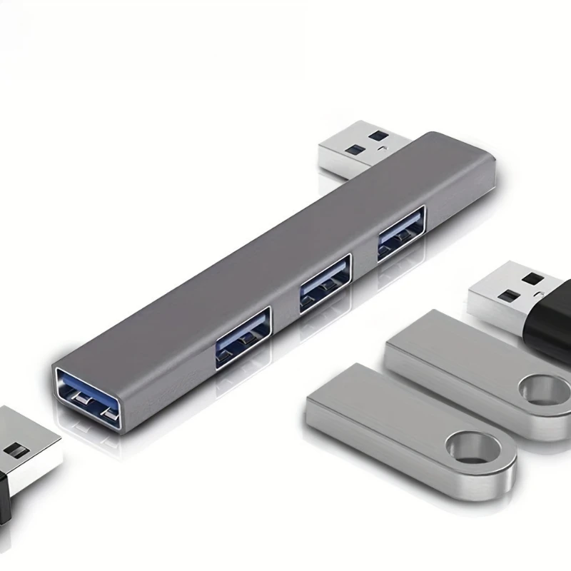 Side Plug-in USB Type-C Splitter Type-C/USB HUB Adapter OTG Extender Docking Station For Laptop Computer PC Mobile Phone