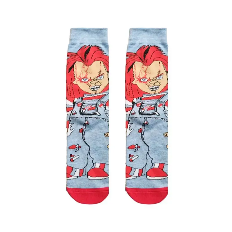Funny Chucky Adult Stocking Good Guys Anime Cosplay Cartoon Sports Novelty Socks Christmas Festival Daily Wear