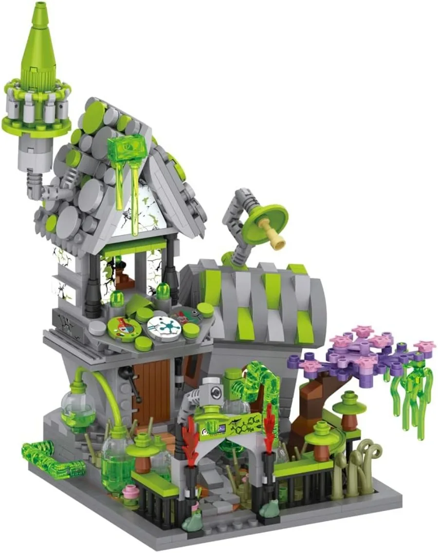 LOZ 1248-1251 Halloween Haunted Freak Pumpkin Witch House - LOZ