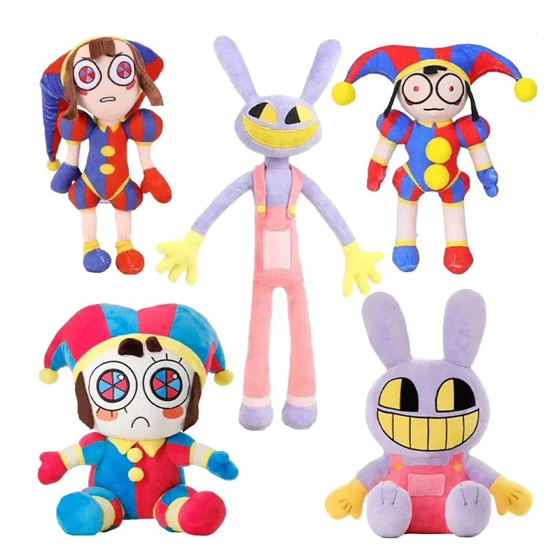 

The Amazing Digital Circus Plush Clown Toy Anime Cartoon Doll Pomni Plush Dolls Jax Soft Stuffed Toys Cute Kids Christmas Gifts