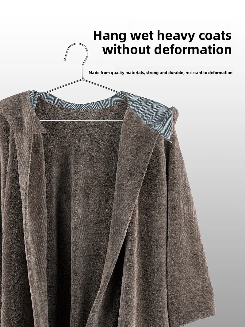 Stainl Steel Clothes Hanger Thiened Home Use Clothes Drng Ra  Heavy Du Clothesline Holder Metal Hanger