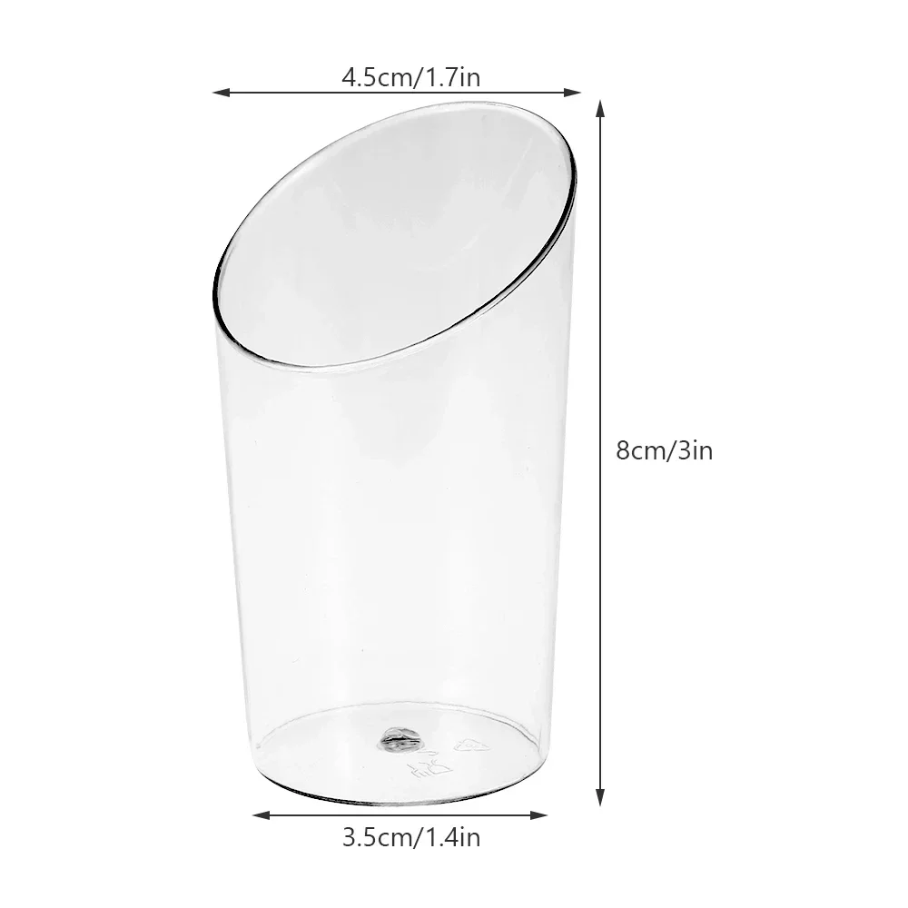 5/10 70ml 2.5oz Ice-Cream Cups Plastic Pudding Cups Mousse Cake Cup Dessert Picnic Party Packing Dessert Cups Christmas Supplies