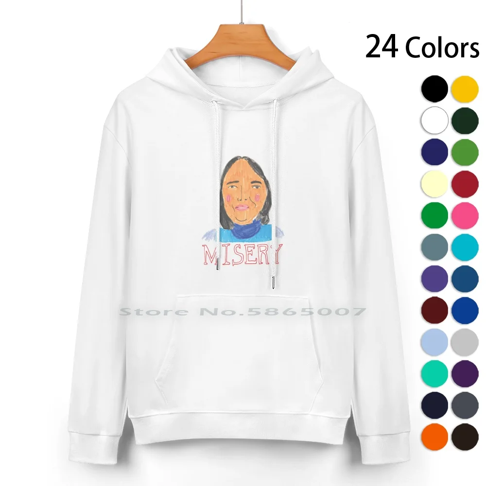 Kathy Bates Miserie Movie Fan Artwork Felpa Con Cappuccio In Puro Cotone Maglione 24 Colori Paillettes Kathy Bates Stephen King Film Horror Erica