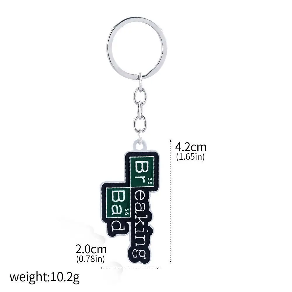 Breaking Bad Walter White Metal Keychain Holder - Bag Pendant Charms & Accessories